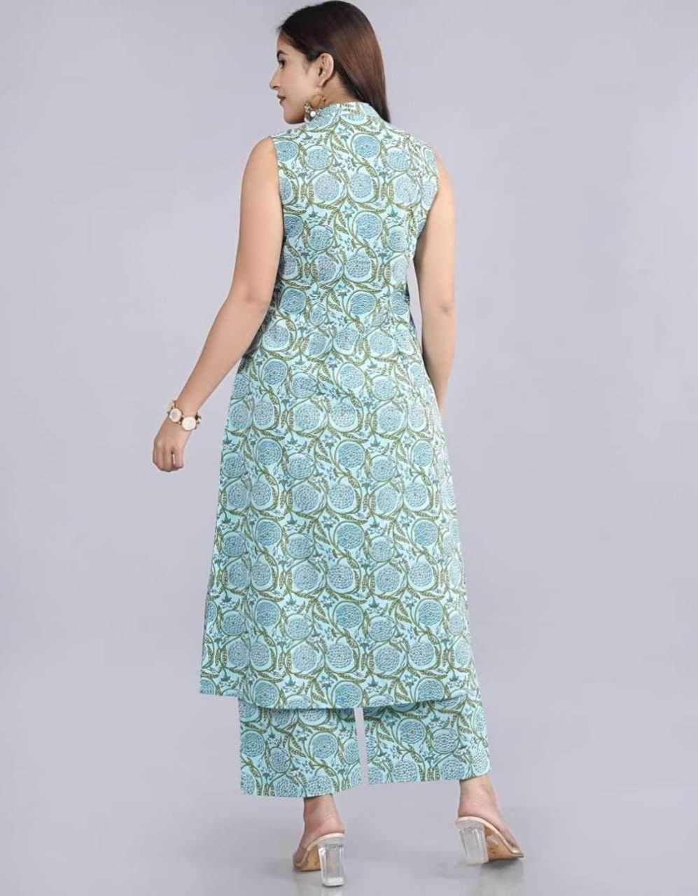 Cotton Casual Kurti With Bottom - MYLUXURY LANE ENTERPRISE